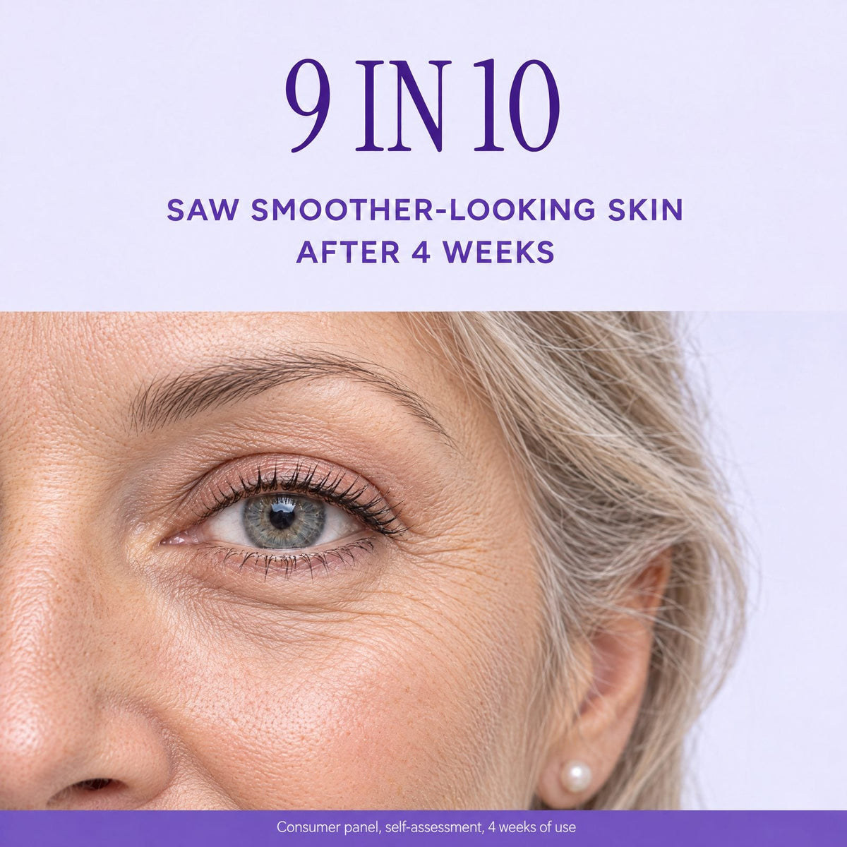 9 in 10 saw smoother-looking skin after 4 weeks