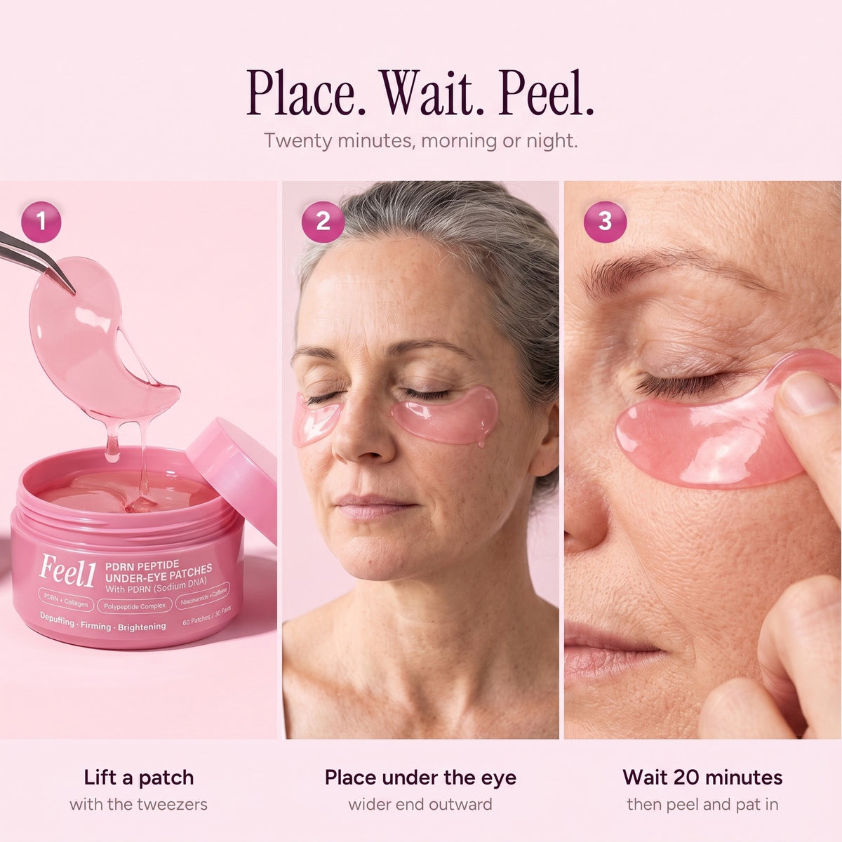 How to use: place, wait 20 minutes, peel