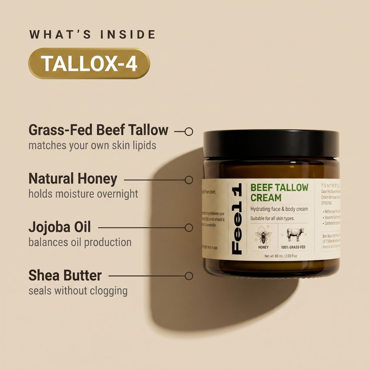 Beef Tallow Cream