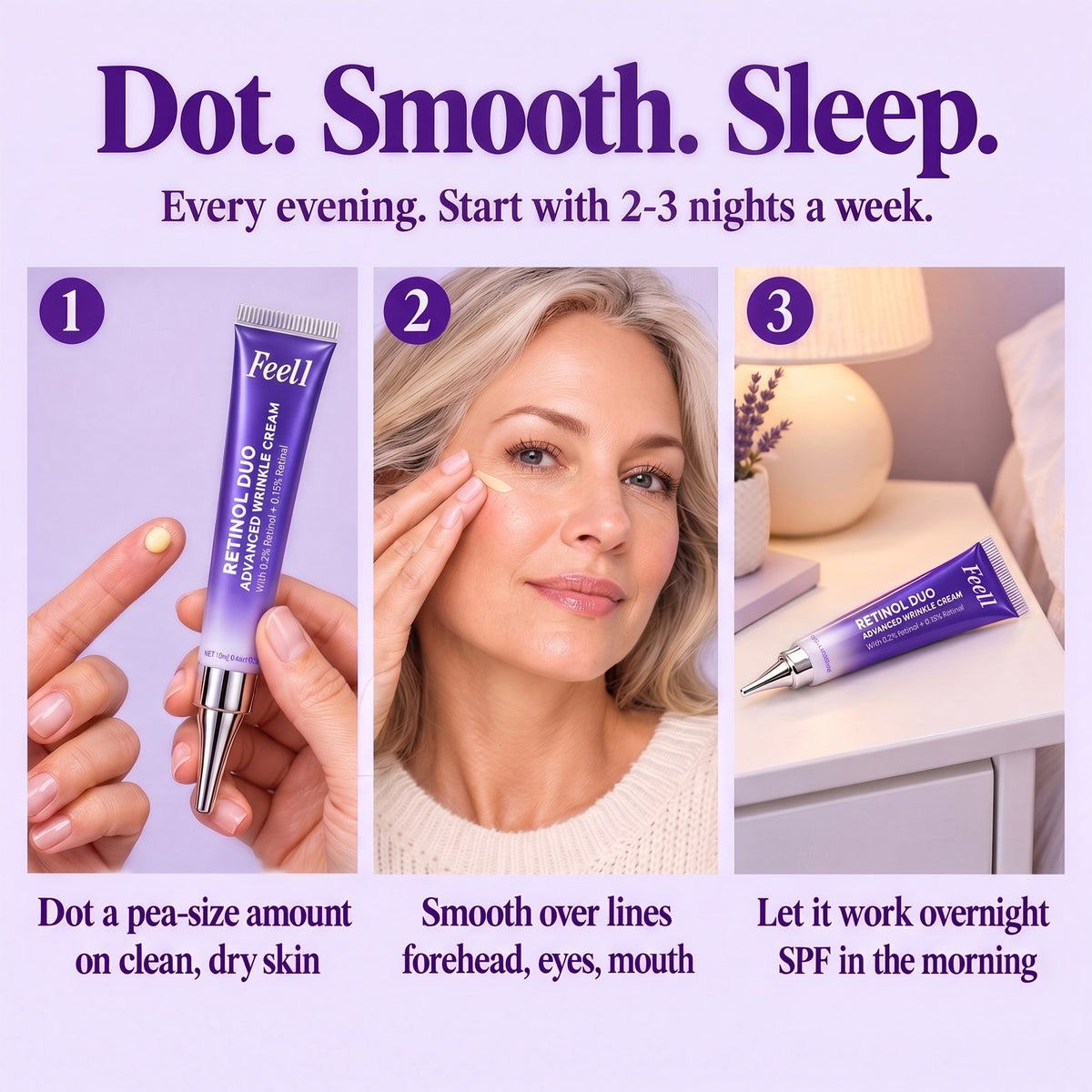 How to use: dot, smooth, sleep