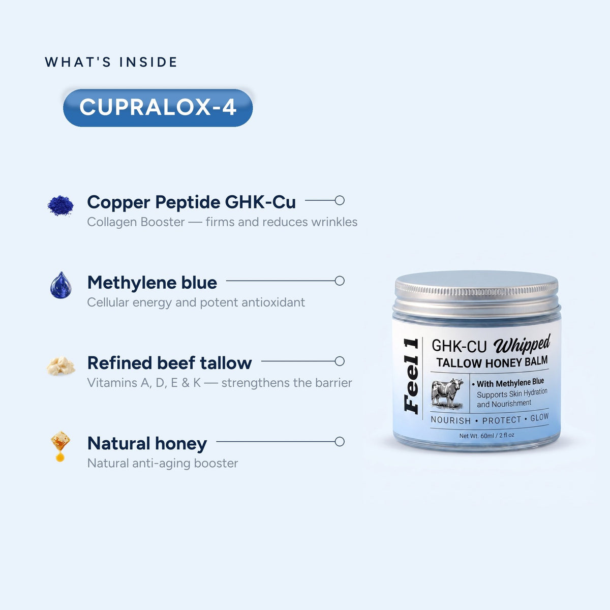 GHK-Cu Peptide Beef Tallow Cream